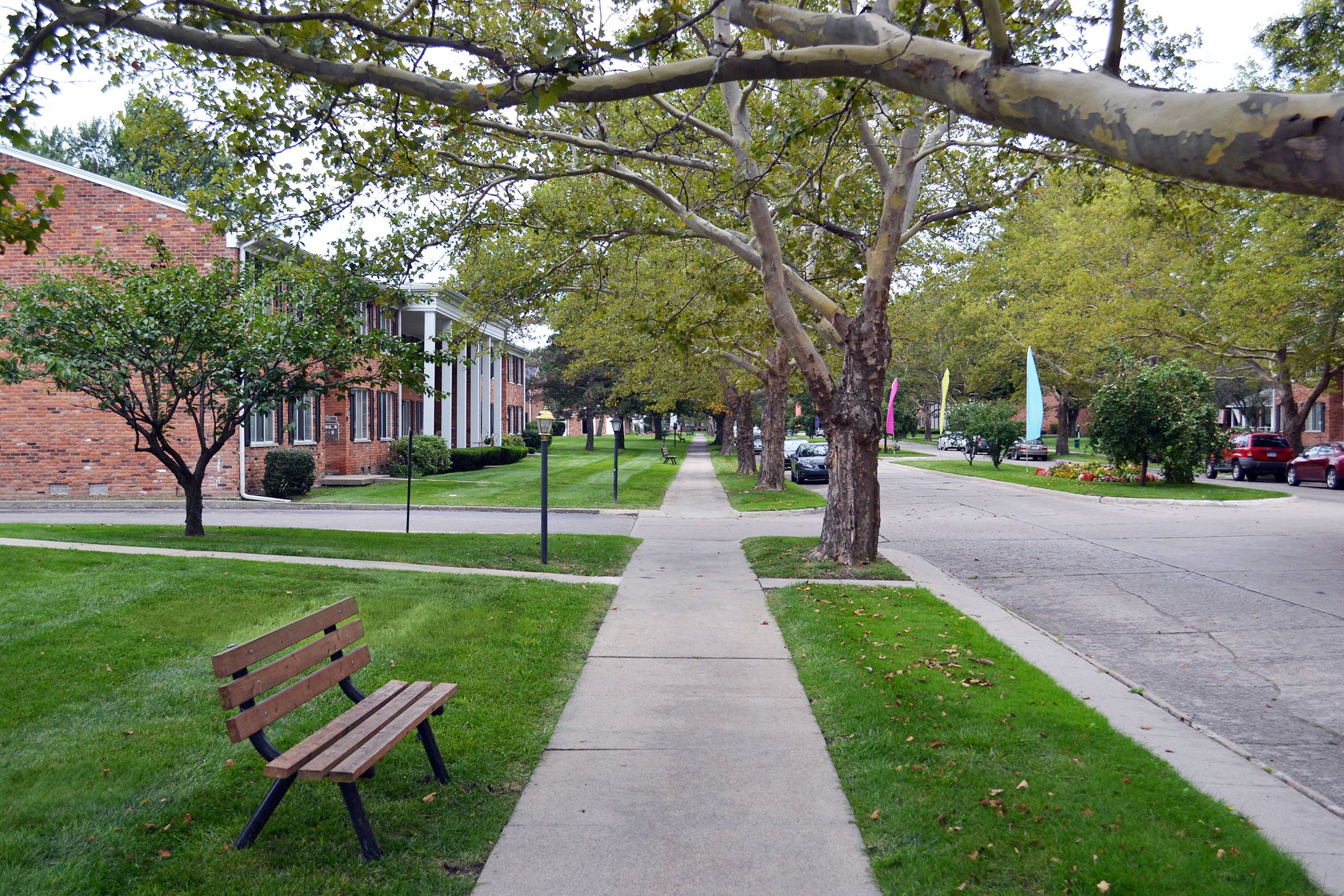 Beautiful Path at Green Acres Apartments,4645 Colonial Drive, Saginaw